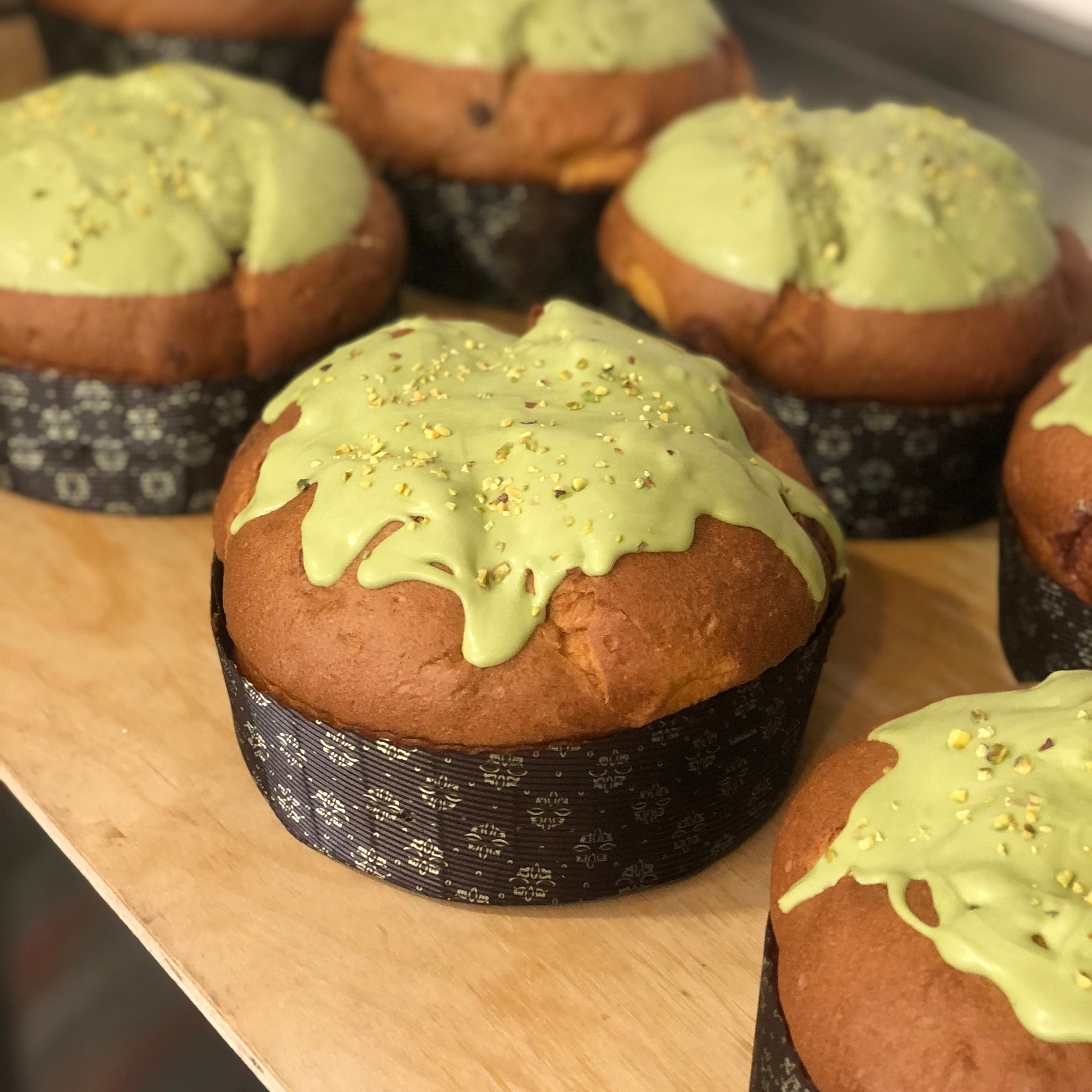 Panettone Pistacchio e Cioccolato Bianco - 750 gr