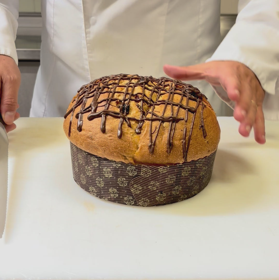 Panettone Fondente e Amarene - 750 gr