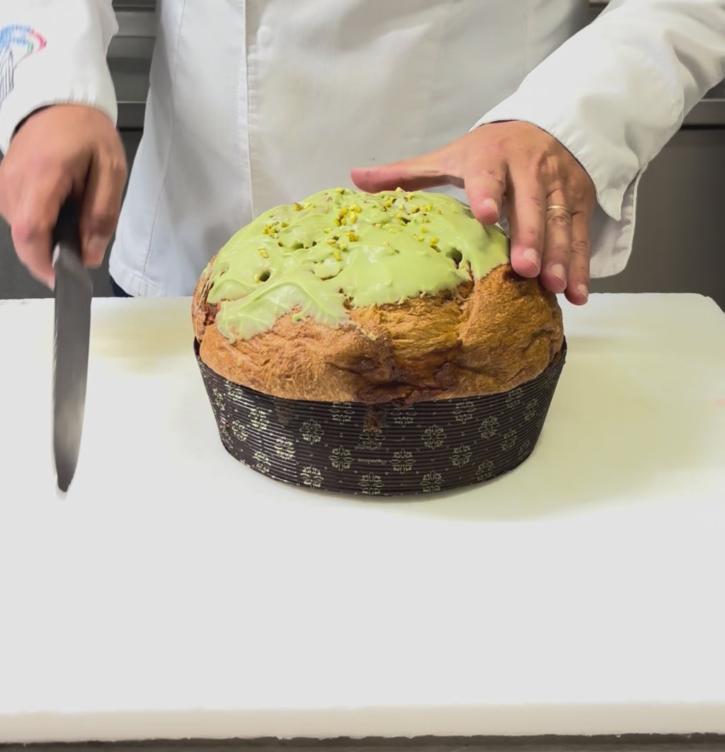 Panettone Pistacchio e Cioccolato Bianco - 750 gr